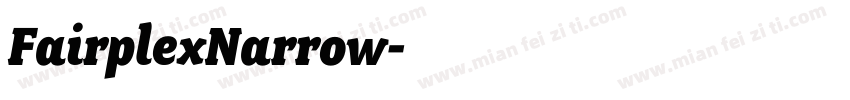 FairplexNarrow字体转换