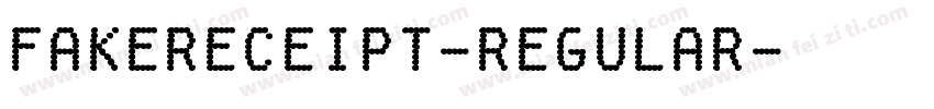 FakeReceipt-Regular字体转换