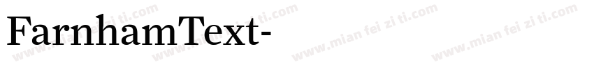 FarnhamText字体转换
