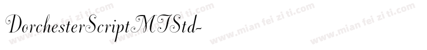 DorchesterScriptMTStd字体转换
