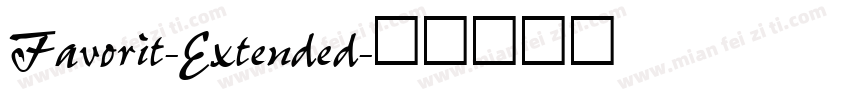 Favorit-Extended字体转换