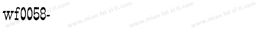 wf0058字体转换