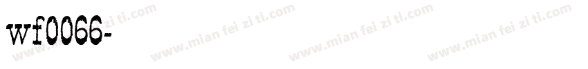 wf0066字体转换