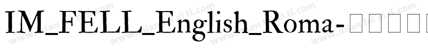 IM_FELL_English_Roma字体转换