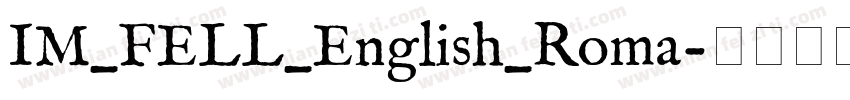 IM_FELL_English_Roma字体转换