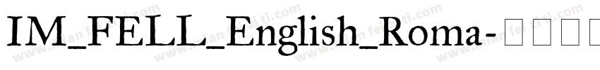 IM_FELL_English_Roma字体转换