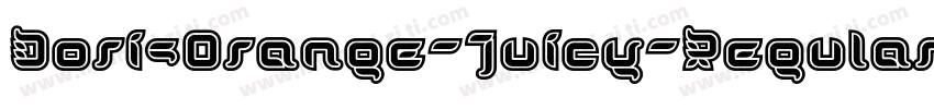 DorisOrange-Juicy-Regular字体转换