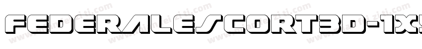 FederalEscort3D-1xYe字体转换