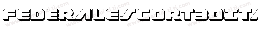 FederalEscort3DItalic-RWgo字体转换