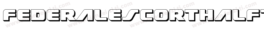 FederalEscortHalftoneItalic-lvlX字体转换