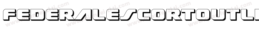 FederalEscortOutline-8GzD字体转换