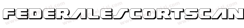 FederalEscortScanlines-rLYO字体转换