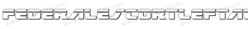 FederalEscortLeftalic-BMpV字体转换