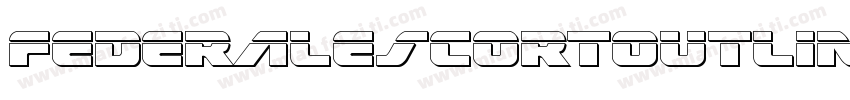 FederalEscortOutline-8GzD字体转换