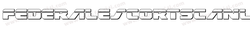 FederalEscortScanlines-rLYO字体转换