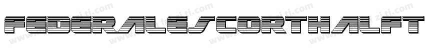 FederalEscortHalftoneItalic-lvlX字体转换