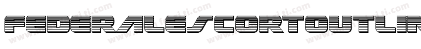 FederalEscortOutline-8GzD字体转换