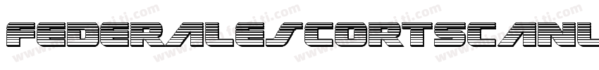 FederalEscortScanlines-rLYO字体转换