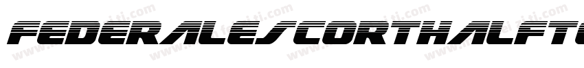 FederalEscortHalftoneItalic-lvlX字体转换