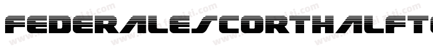 FederalEscortHalftone-v927字体转换