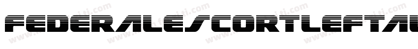 FederalEscortLeftalic-BMpV字体转换