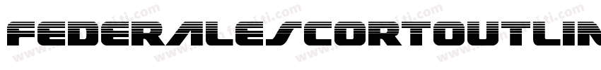 FederalEscortOutline-8GzD字体转换