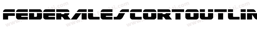 FederalEscortOutline-8GzD字体转换