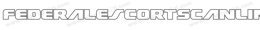 FederalEscortScanlines-rLYO字体转换