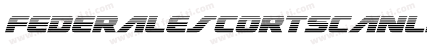 FederalEscortScanlinesItal-Mgye字体转换