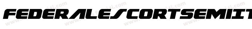 FederalEscortSemiItalic-KLyo字体转换