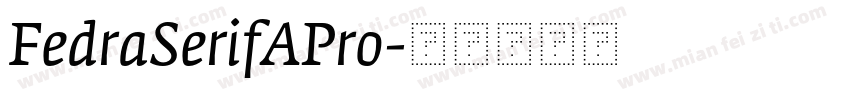 FedraSerifAPro字体转换