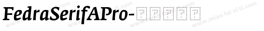FedraSerifAPro字体转换