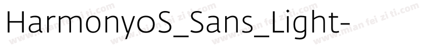 Harmony0S_Sans_Light字体转换