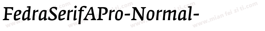FedraSerifAPro-Normal字体转换