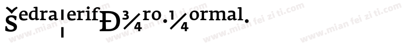 FedraSerifAPro-Normal字体转换