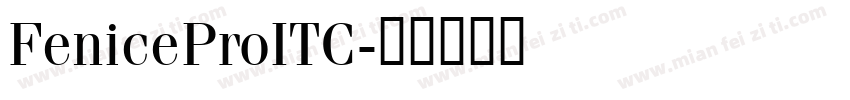 FeniceProITC字体转换