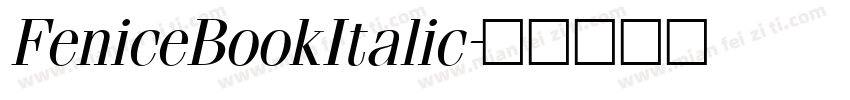 FeniceBookItalic字体转换