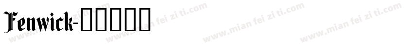 Fenwick字体转换