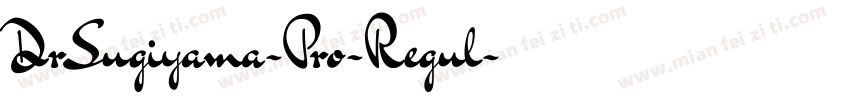 DrSugiyama-Pro-Regul字体转换