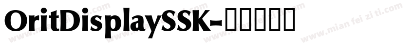 OritDisplaySSK字体转换