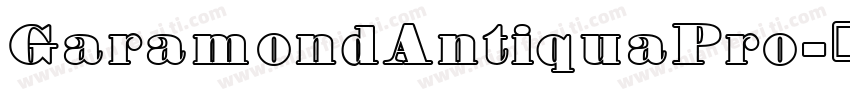 GaramondAntiquaPro字体转换
