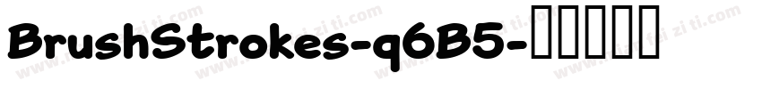 BrushStrokes-q6B5字体转换