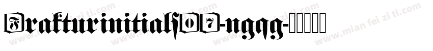 Frakturinitials07-ngqg字体转换