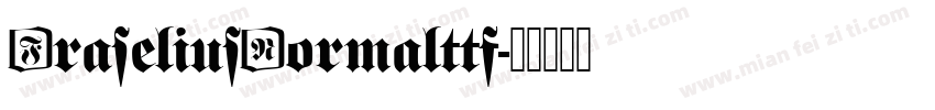 FraseliusNormalttf字体转换
