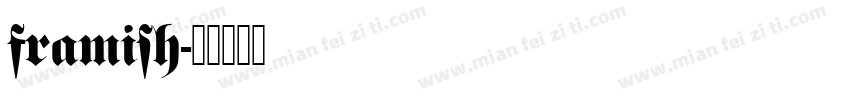 framish字体转换