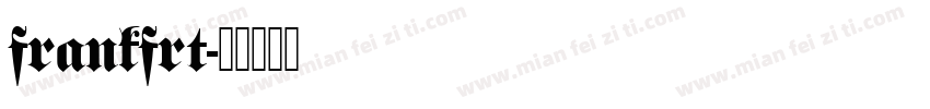 frankfrt字体转换