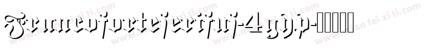 Francoforteserifus-4gyp字体转换