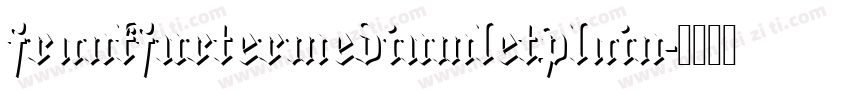 frankfurtermediumletplain字体转换