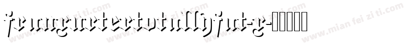 franxurtertotallyfat-x字体转换