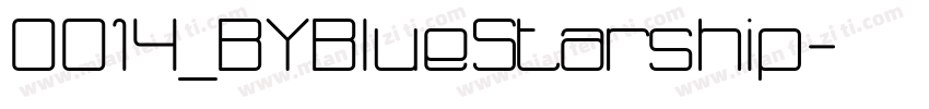 0014_BYBlueStarship字体转换